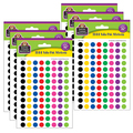 Teacher Created Resources Mini Colorful Circles Valu-Pak Stickers, 1144 Per Pack, PK6 4743